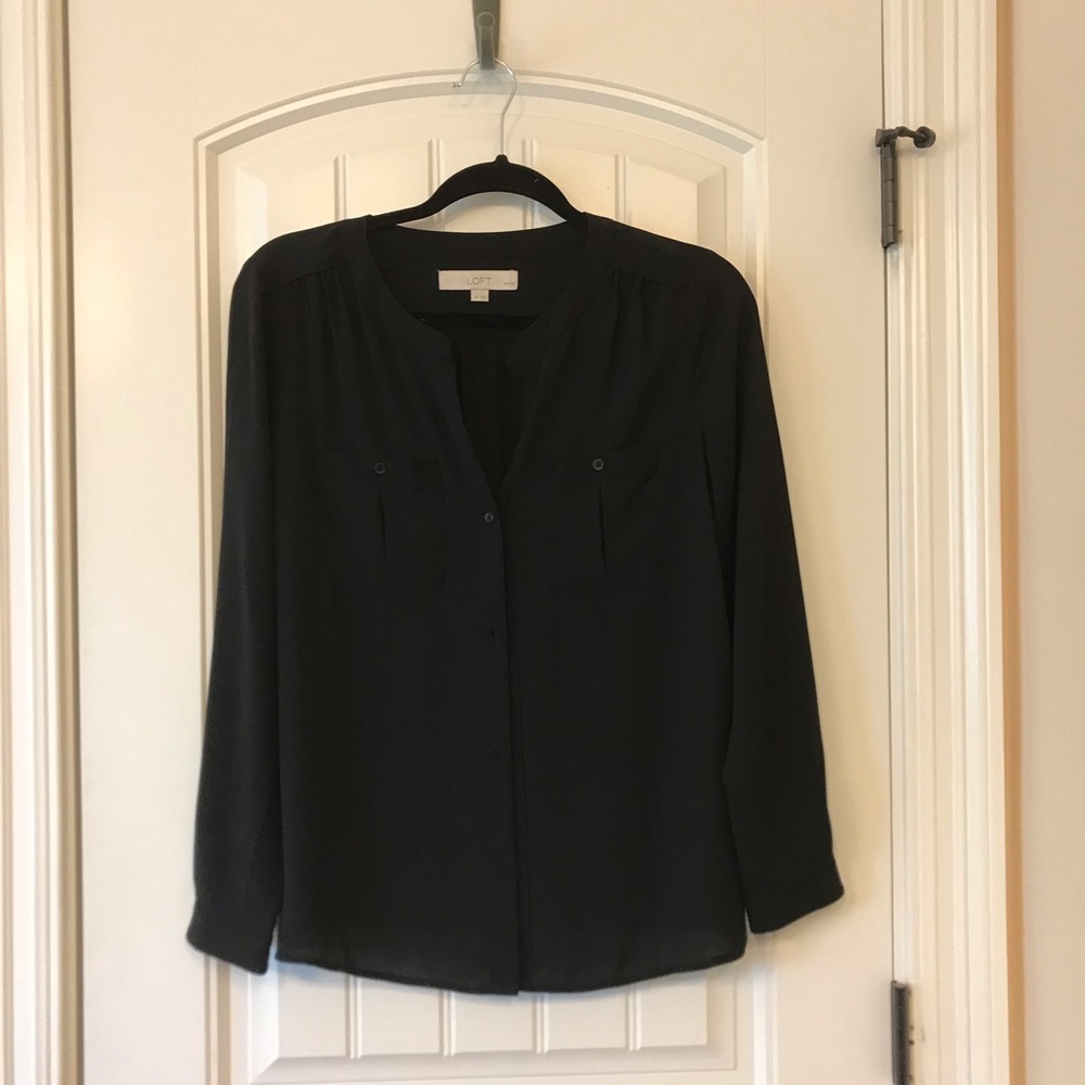 Loft button up blouse